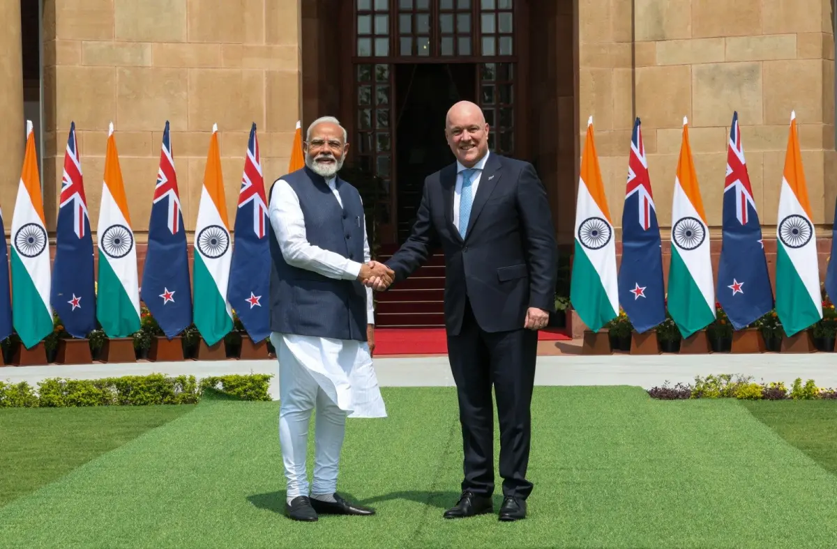 India, New Zealand Elevate Ties to Strategic Partnership, Set Rs 35,000 Crore Trade Target by 2030