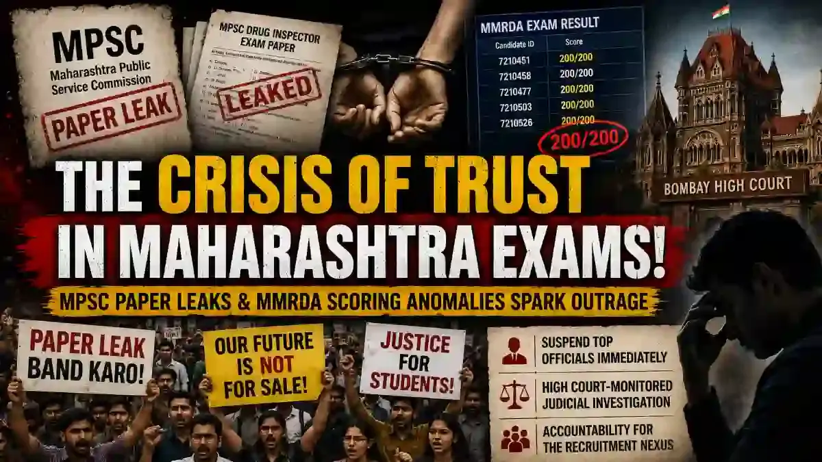 Maharashtra Recruitment Exam Crisis: MPSC & MMRDA Scams Spark Outrage