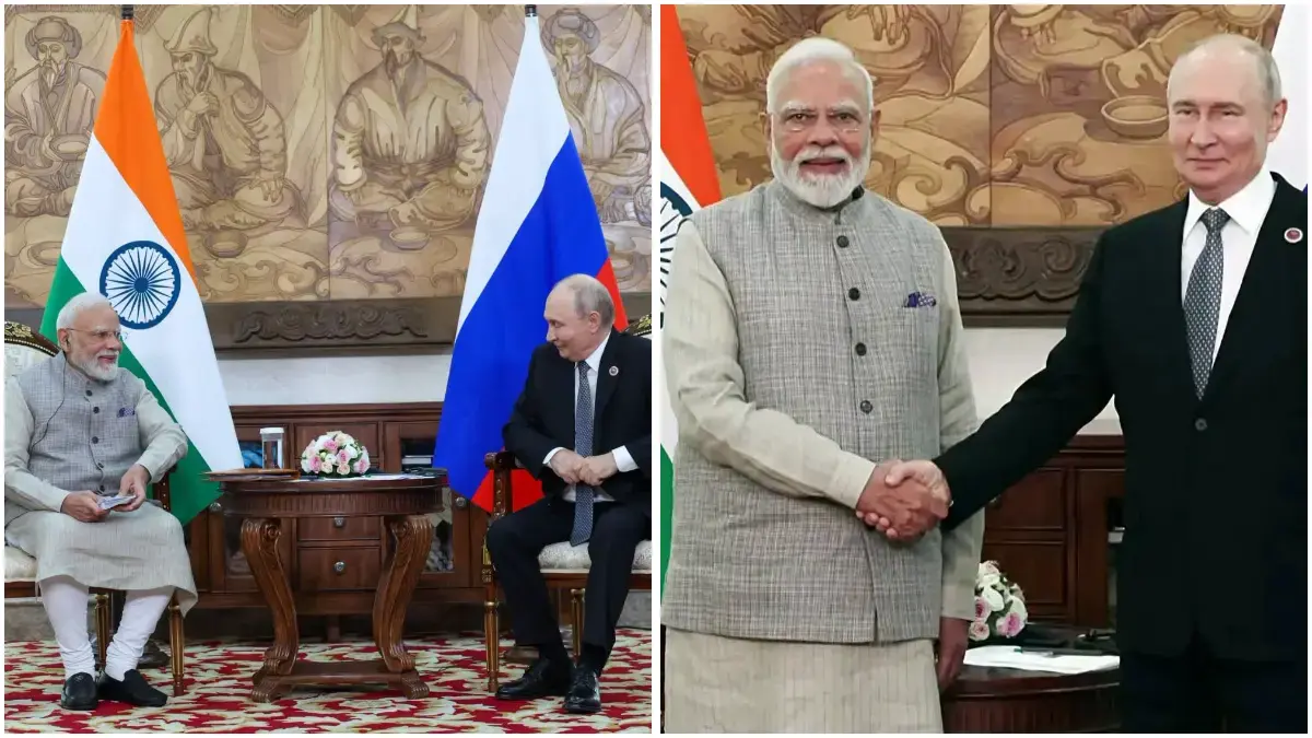 PM Modi Meets Putin and Pezeshkian at Bishkek SCO Summit