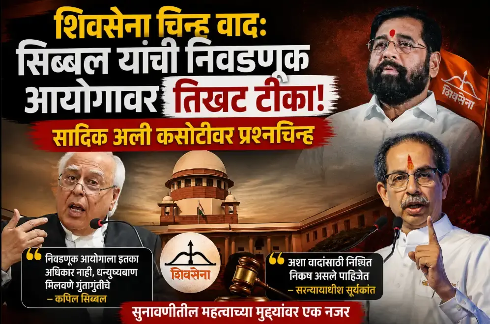 शिवसेना पक्ष-चिन्ह वाद:सिब्बल यांचा निवडणूक आयोगावर हल्लाबोल