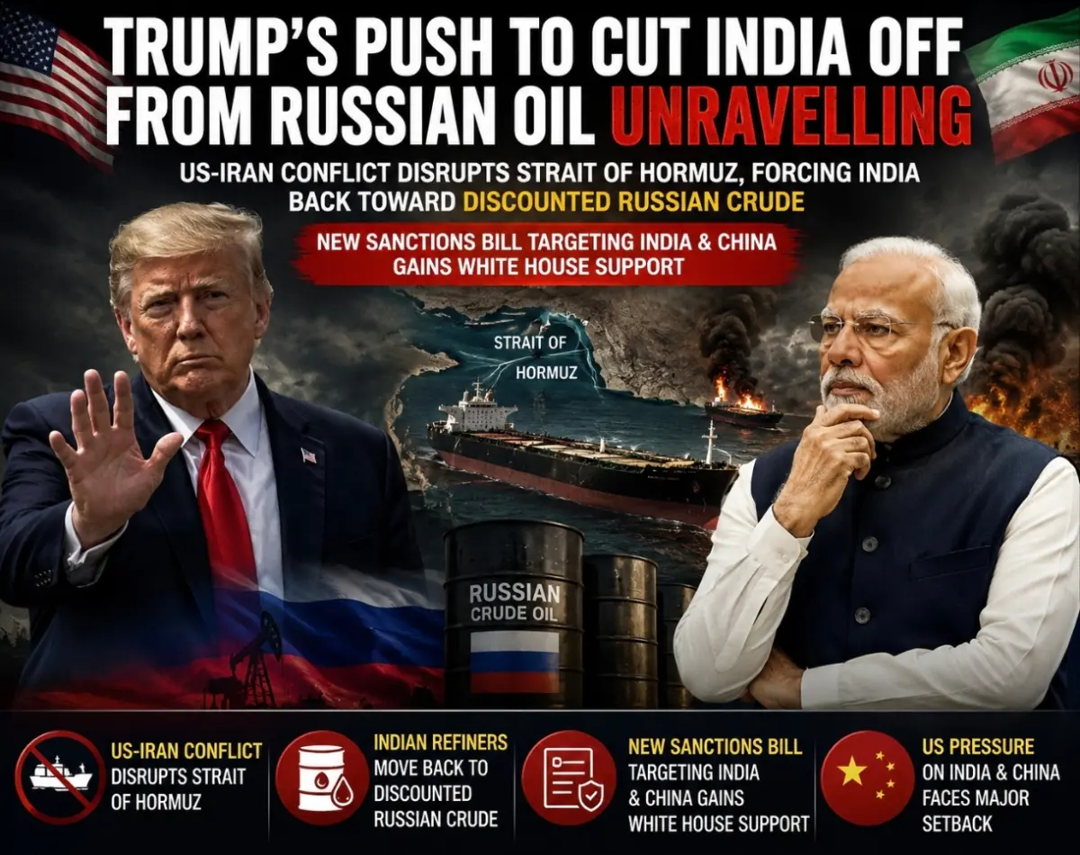 Trump's Iran War Undermines His Own Push to Cut India Off Russian Oil