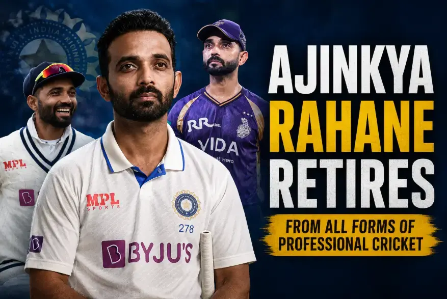 Ajinkya Rahane Bids Tearful Farewell: Former India Test Captain Retires From All Formats of Cricket