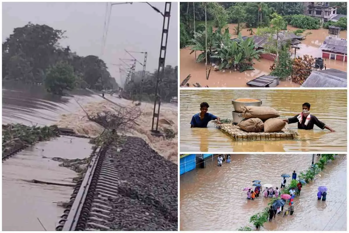 असम बाढ़: एक दिन में 21 की मौत, मरने वालों की संख्या 31 पहुंची, 5.65 लाख से अधिक प्रभावित