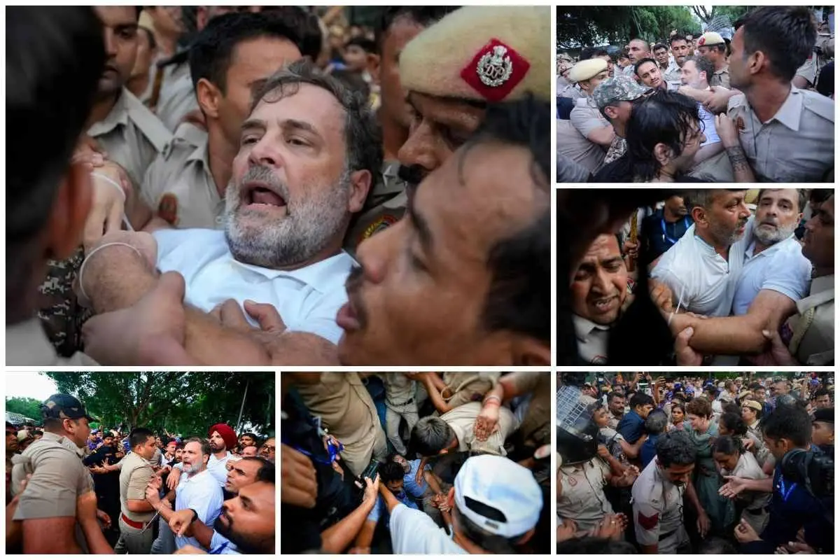 नीट पेपर लीक विवाद: पीएम आवास के बाहर धरने के दौरान राहुल गांधी, प्रियंका गांधी सहित कई विपक्षी नेता हिरासत में