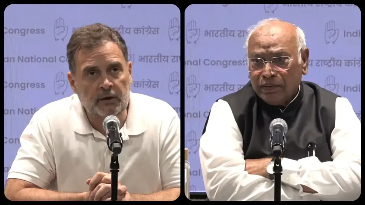 राहुल गांधी और खड़गे का हमला: 'छात्र लाठीचार्ज और मंदिर ट्रस्ट पर जवाब दे केंद्र'