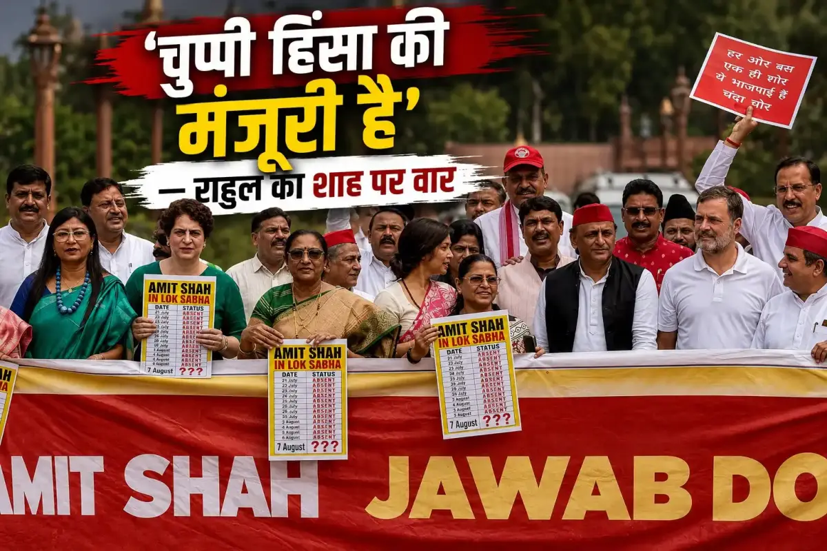 'चुप्पी हिंसा की मंजूरी है': राहुल गांधी का अमित शाह पर तीखा हमला